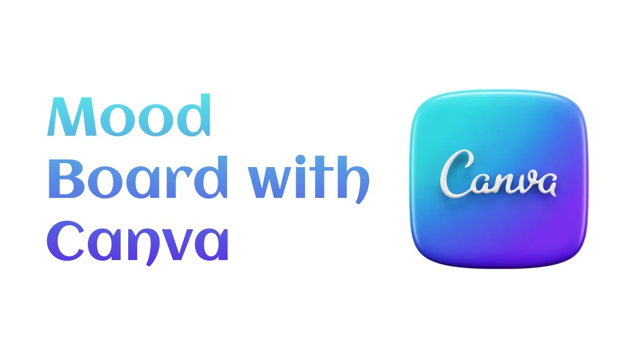 how to create a mood board using canva - YouTube