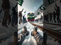 Pakistan ❄️ vs India 🚄 Train Race | Comment ✍️ vs Like 👍 Subscribe 🔔 | Superfast Viral Shorts