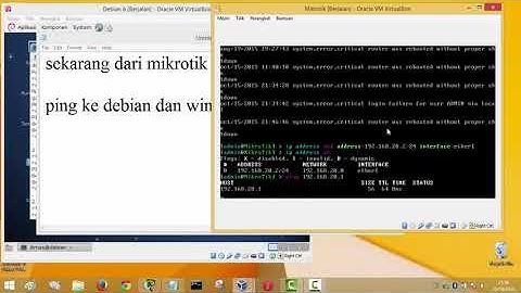 Tutorial Routing Mikrotik & Debian dengan Virtual Box