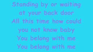 You Belong With Me Lyrics