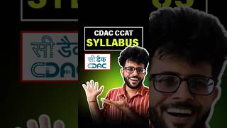 CDAC Detailed Syllabus 2026 📚🔥 | Section-Wise Topics!