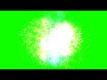 Green screen fireworks with sound