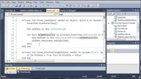 Visual Basic Tutorial   199   Favorites Tray Part 4 Adding Our Favorites To The ContextMenu   YouTub