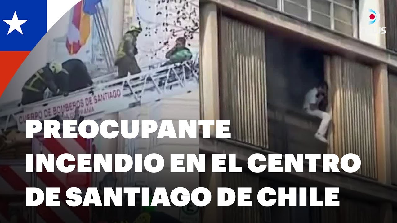 🚨 Alrededor de 30 personas atrapadas en un edificio tras incendio en Santiago de Chile | DNews