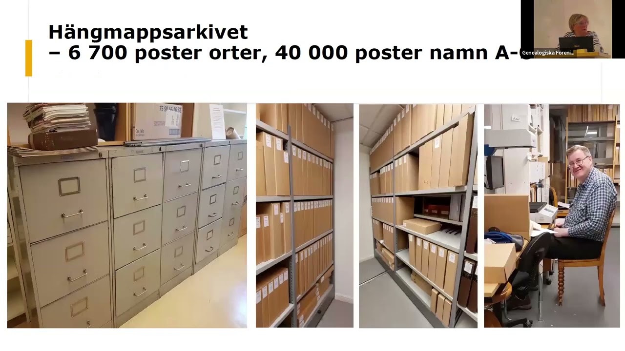 Familjenotiser och hängmappsarkiv