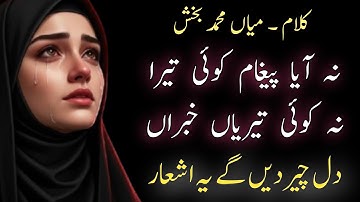 Kalam Mian Muhammad Bakhsh 2025 | Naa Aya Pegaam Koi Tera |Punjabi Kalam Saif Ul Malook By Zaman Ali