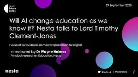 Nesta Talks to.. Lord Timothy Clement Jones