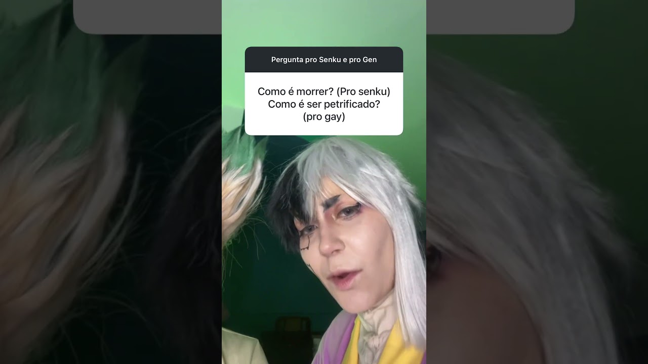 SENKU E GEN RESPONDEM #cosplay #drstone #senku @Nandalorenzine