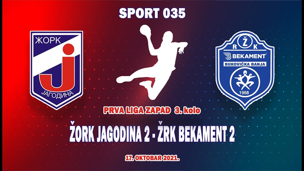 ŽORK Jagodina 2 - ŽRK Bekament 2  23:23 (cela utakmica) 17. 10. 2021.
