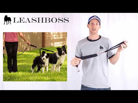 leashboss-two-dog-coupler-with-short-leash---"quick-grab-coupler"