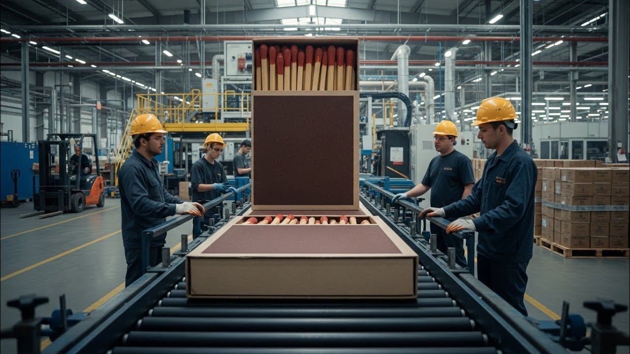 How Matchbox Is Made in Factory | Matchbox Manufacturing Process From Wood to Final Product
