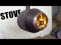 Suspended Wood Stove using a Concrete Mixer