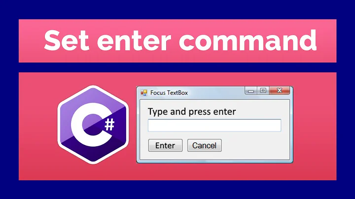 how to set enter key event on a textbox in C#.net framework