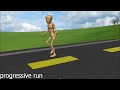 Human locomotion animation