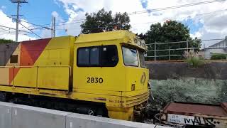 Brisbane Trains Shorts Aurizon Rail Set Train Through Fairfield