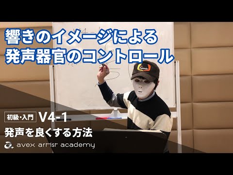 響きのイメージによる発声器官のコントロール【発声を良くする方法】共鳴の体感①【V4-1 Mr X】エイベックスのボイトレメソッド