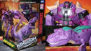 Transformers War for Cybertron: Kingdom Leader WFC-K10 Megatron (Beast) Review.