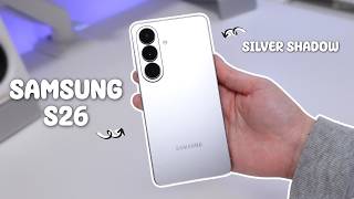 Samsung Galaxy S26 (Silver Shadow) Unboxing 🌩️ | Samsung Cases | Heartopia | Camera