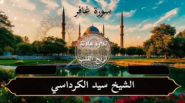 تلاوة هادئة .. سورة غافر ( مكتوبة كاملة ) - بصوت القارئ الشيخ سيد الكرداسي تريح القلب