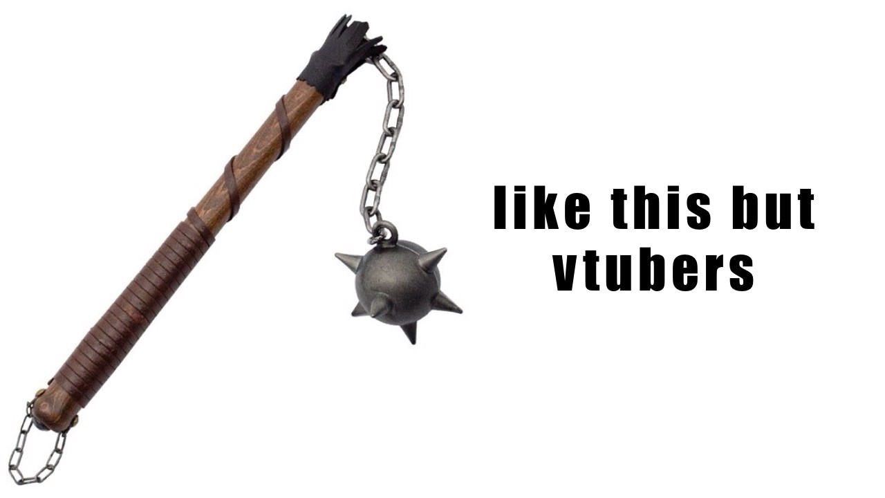 making a vtuber themed flail for fun