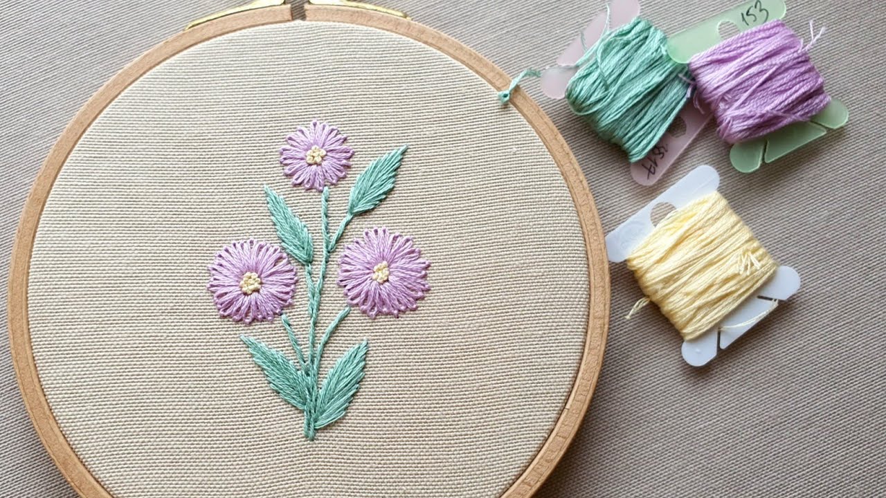 ZİNCİR TEKNİĞİ İLE ÇİÇEKLER  |  LAZY DAISY