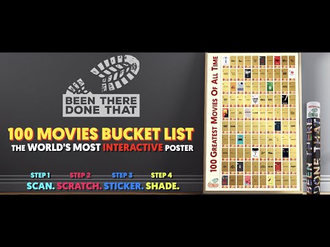 BEEN THERE DONE THAT | 100 GREATEST MOVIES SCRATCH OFF POSTER | INTERACTIVE BUCKET LIST MOVIELOGUE