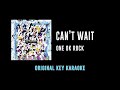 Can't Wait - ONE OK ROCK | カラオケ | Eye of the Storm | Karaoke Instrumental with Lyrics l