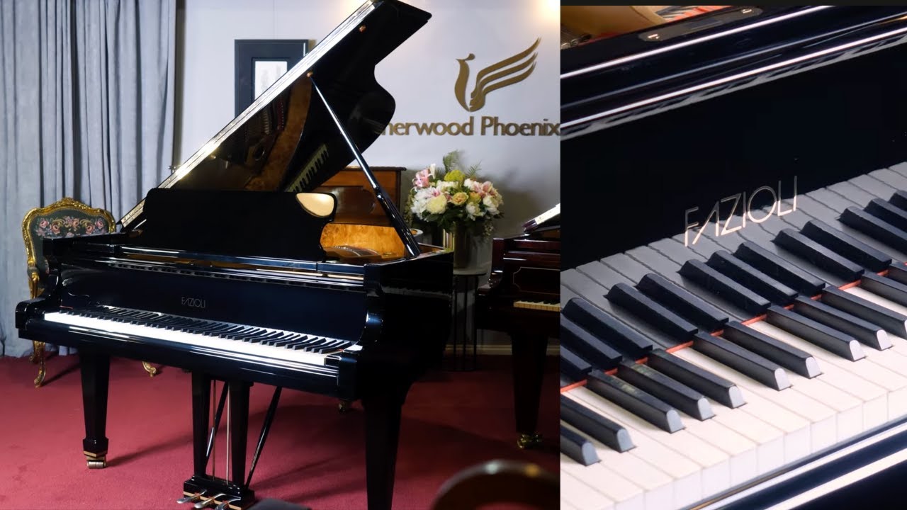 Fazioli F183 Grand Piano Black Polyester | Review & Demonstration | Sherwood Phoenix Pianos | UK