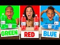 ONE COLOR WATER BOTTLE FLIP TRICK CHALLENGE | The Prince Family Clubhouse