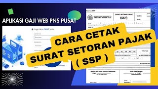 Cara cetak Surat Setoran Pajak (SSP) pada Aplikasi Gaji Web|| Cetak SSP
