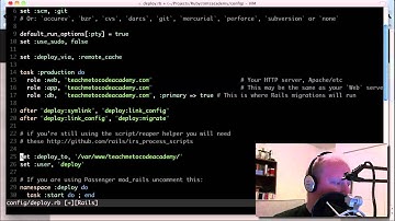Capistrano: Deploying Ruby on Rails Applications to Multiple Servers