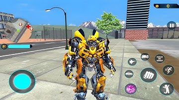 Bumblebee Transformation Jet Robot Car Game 2020 #34 - Android Gameplay