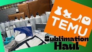 huge Temu sublimation  haul (sublimation journey p5)