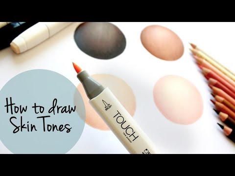 How to Draw Skin Tones with Coloured Pencils