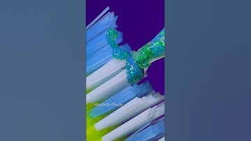 Toothbrush with Glitter glue 🪥 #shorts