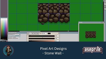 How to create Stone Walls with Pixel Art || Aseprite || Pixel Art Tutorial || GameDev