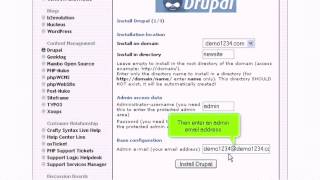 Fantastico 4 How to install Drupal from Fantastico