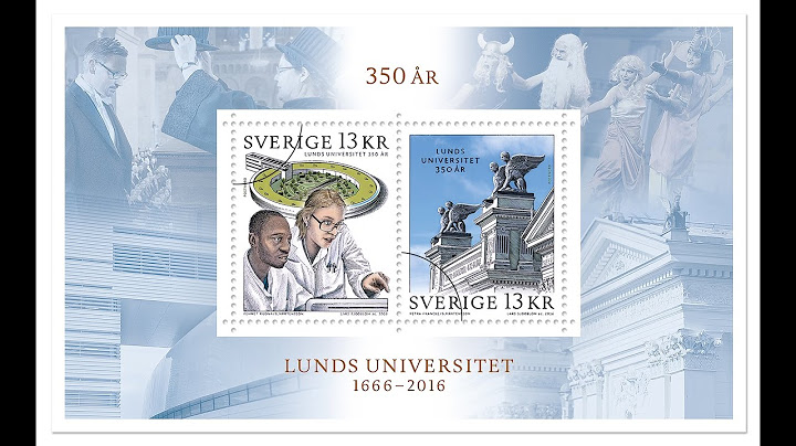 Lunds universitet blir frimärke!