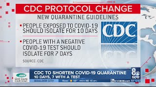 CDC to shorten COVID-19 quarantine to 10 days, 7 with test
