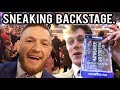 Sneaking backstage at the McGregor vs Mayweather Press conference in London