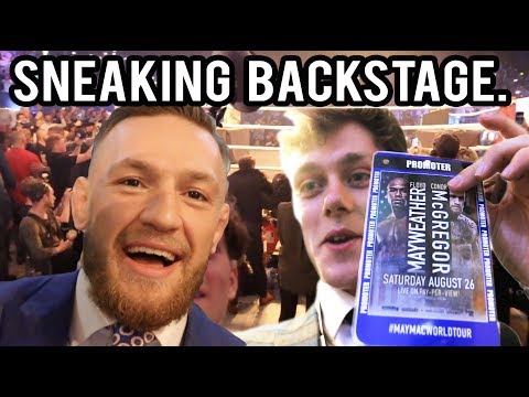 Sneaking backstage at the McGregor vs Mayweather Press conference in London