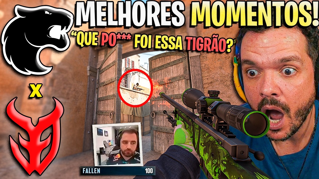 QUE CHINELADA DA PO***!🔥FURIA x 3DMAX - (MELHORES MOMENTOS) - ESL PRO LEAGUE - (GAULES)
