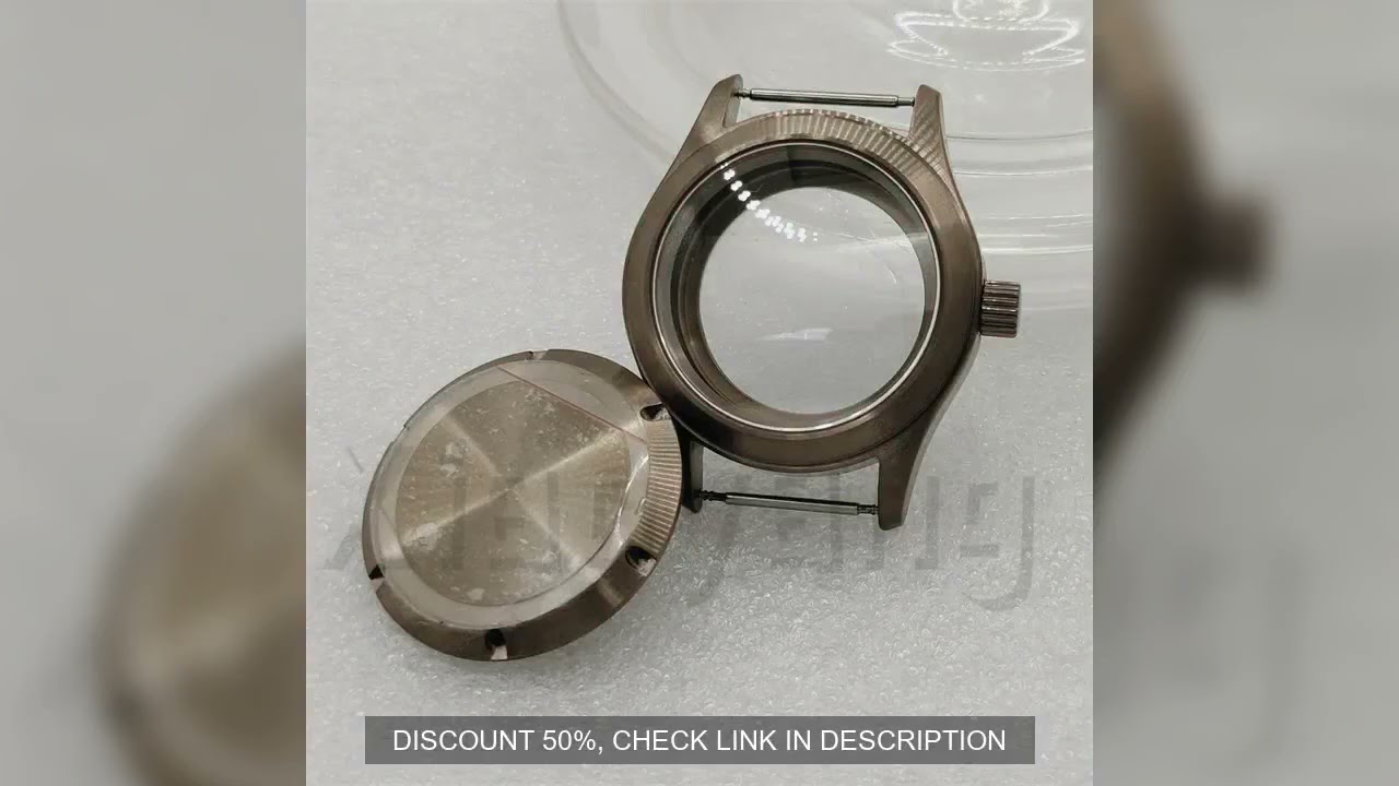 36MM/39MM Brushed Brass Bronze Diver Pilot Watch Case AR Blue Domed Sapphire Crystal Fit NH34 NH35 N