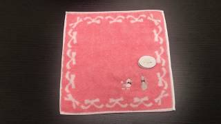 ホールマーク タオルハンカチ ねこ・プードル柄　雑貨 ハンドタオル かわいい 動画