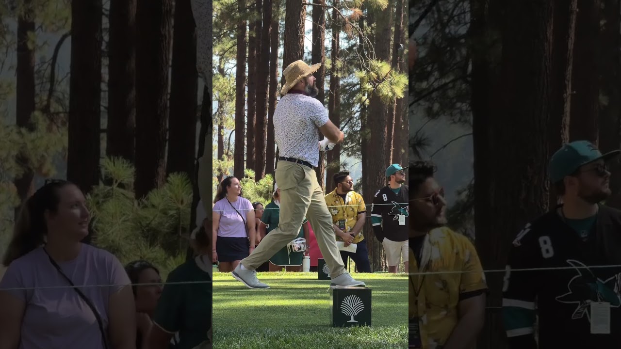 Is your swing better than Jason Kelce? 👀 