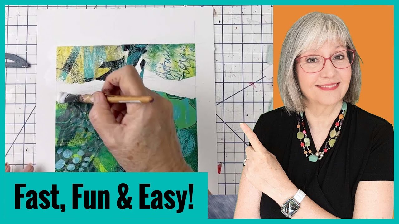 Gelli Print Collage: DIY Art in Minutes!