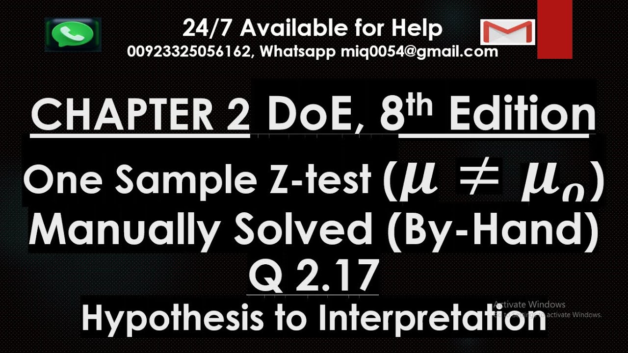 SAMPLE様　2点まとめ ONE SAMPLE Z TEST | Two tailed Z-test | By-Hand (Manually) Solved