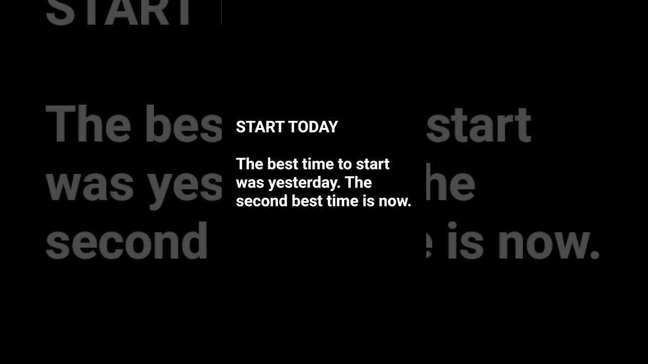 Start Today  