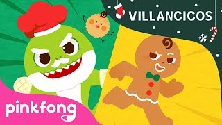 Tiburón Bebé vs Hombre de Jengibre | Villancicos de Navidad | Pinkfong Canciones Infantiles