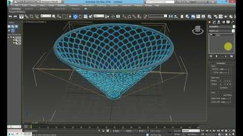 3ds Max Tutorial - Mesh Modeling - Taper Modify - for beginner